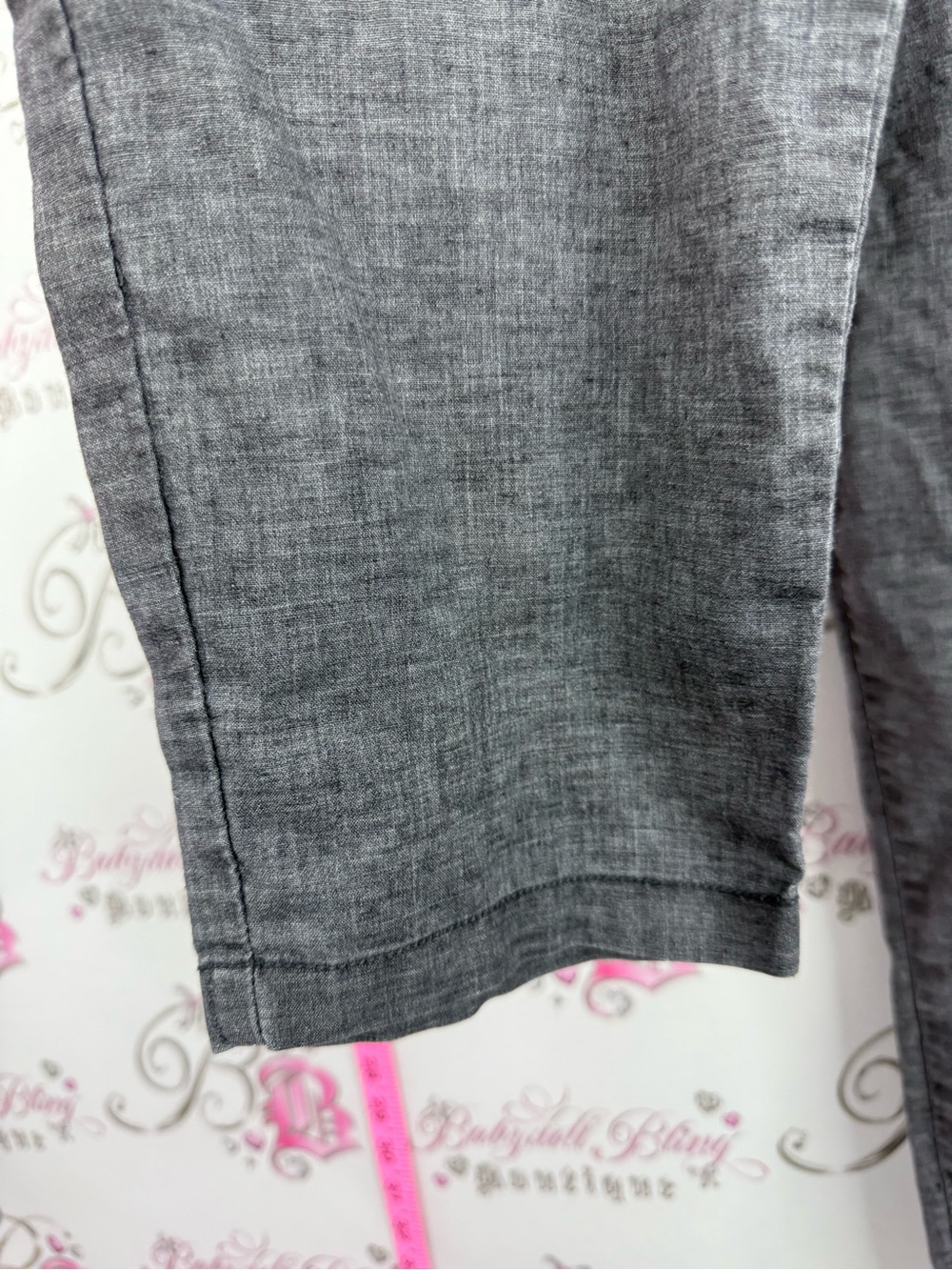 Prana pants hemp Gray Relaxed Track Pants with Triple-Button Waist - Picture 6 of 11